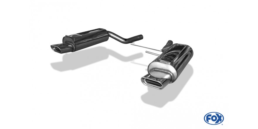 Fox uitlaat VW Passat 3B/ 3BG 4-Motion einddemper rechts/links - 150x70 Typ 53 rechts/links