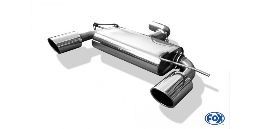 Fox uitlaat VW Scirocco - 13 einddemper uitgang rechts/links - 129x106 Typ 32 rechts/links