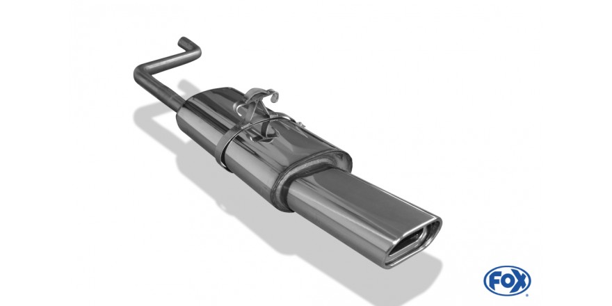 Fox uitlaat VW Polo 86C einddemper - 135x80 Typ 53