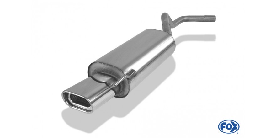 Fox uitlaat VW Polo 6N einddemper Single-flow &Oslash; 45mm - 135x80 Typ 53