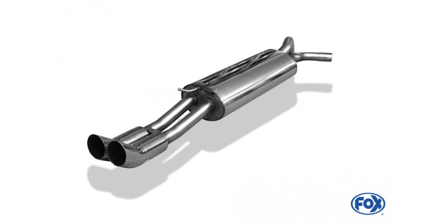Fox uitlaat VW Bora 1J/ Bora Variant 1J einddemper - 2x76 Typ 18