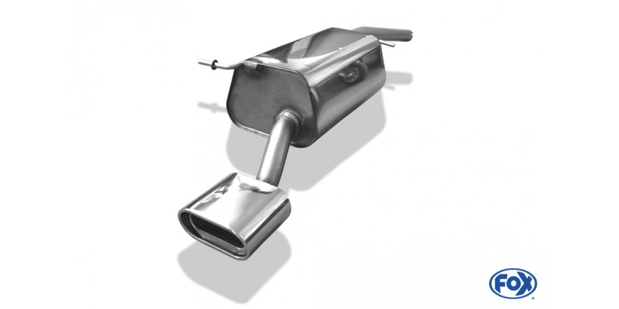 Fox uitlaat VW Caddy 3 einddemper eenzijdig - 160x80 Typ 53