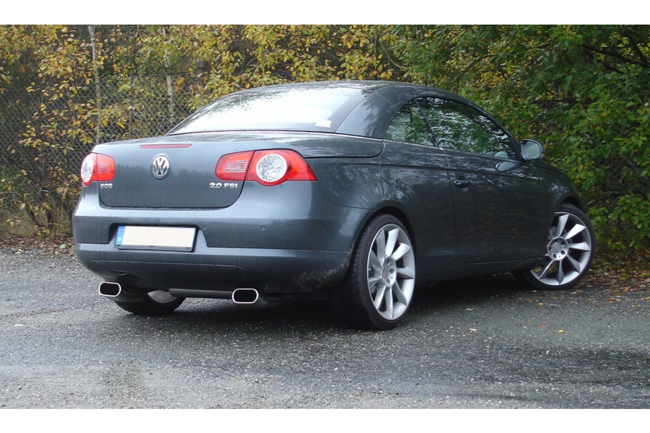 Fox uitlaat VW Eos  1F einddemper uitgang rechts/links - 160x80 Typ 57 rechts/links