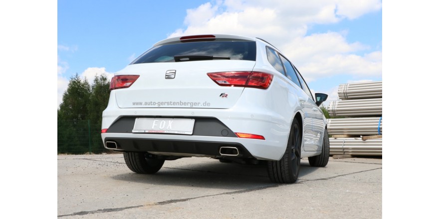 Seat Leon 5F ST - Starre achteras einddemper rechts/links - 145x65 Typ 59 rechts/links