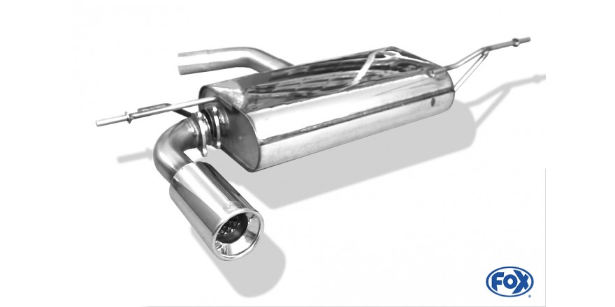 Seat Altea 5P - voorwielaandrijving einddemper - 1x90 Typ 13