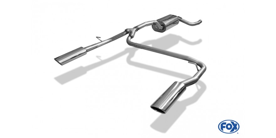 Ford Focus 3 Ecoboost - Tournament/ Kombi einddemper uitgang rechts/links - 106x71  32 rechts/links