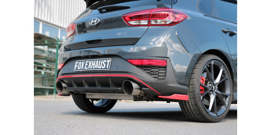 Hyundai i30N Facelift eindpijpen passend voor de originele einddemper - 1x130 type 14 rechts/links
