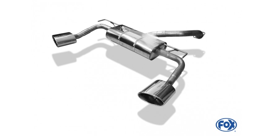 Hyundai Kona 2WD Ironman einddemper uitgang rechts/links - 160x90 Typ 38 rechts/links