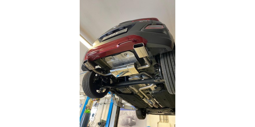 Hyundai Kona 2WD Ironman einddemper uitgang rechts/links - 145x65 Typ 59 rechts/links