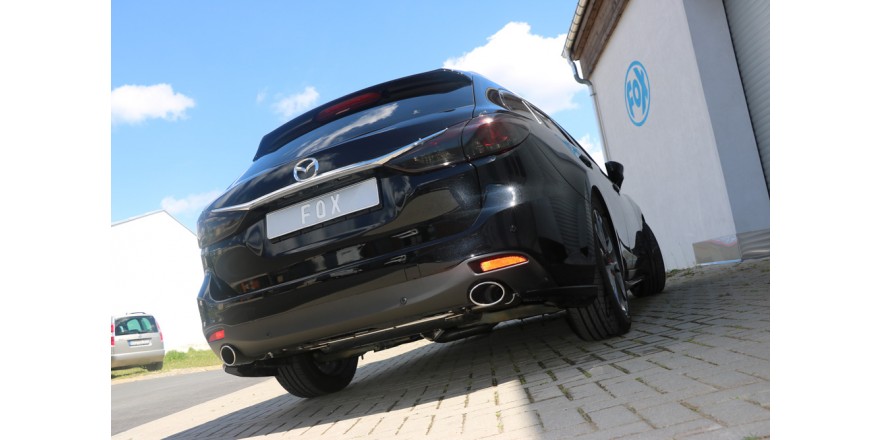 Mazda 6 - GJ Limousine/ Kombi voorwielaandrijving & vierwielaandrijving einddemper dwars uitgang rechts/links - 115x85 Typ 38 rechts/links