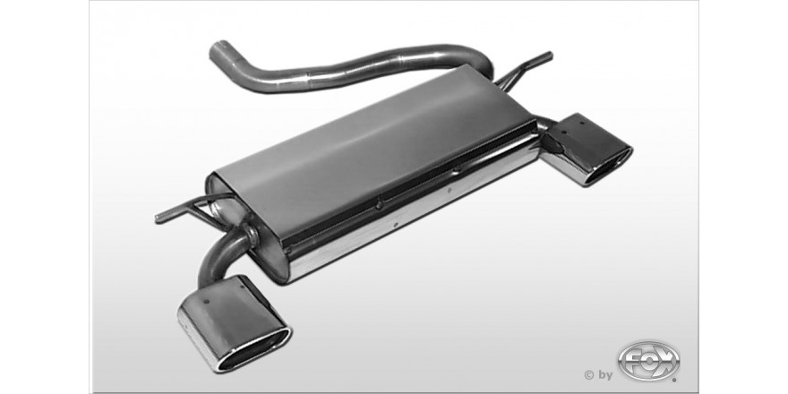 Mini One/ Cooper R50 einddemper uitgang rechts/links - 135x80 Typ 53 rechts/links