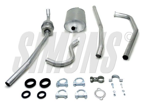 Simons uitlaatsysteem Amazon B18 sedan 1962-1966