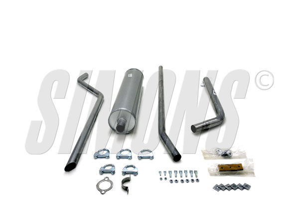 Simons uitlaatsysteem Duett 445, P210 B16 1957-1961