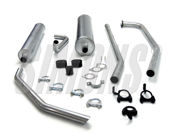 Simons uitlaatsysteem Duett 445, P210 B18 1962-1966 tm chassisnr. -83.399