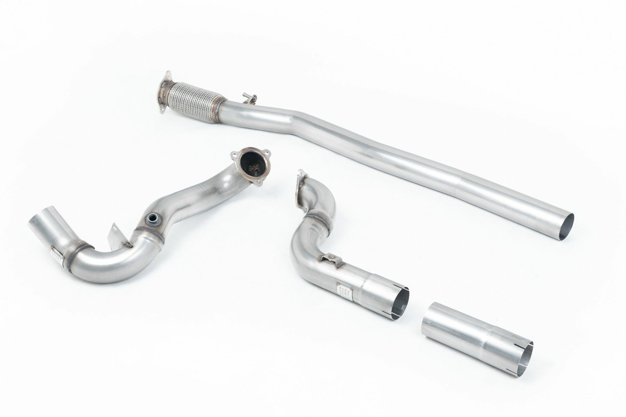 Milltek Large-bore Downpipe and De-cat Mercedes A-Class A35 AMG 2.0 Turbo (W177 Hatch OPF/GPF Modellen)