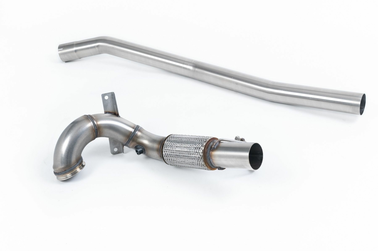 Milltek Large-bore Downpipe and De-cat Volkswagen Golf Mk7.5 R 2.0 TSI 310pk (Non-GPF modellen) - 80mm Race Systems
