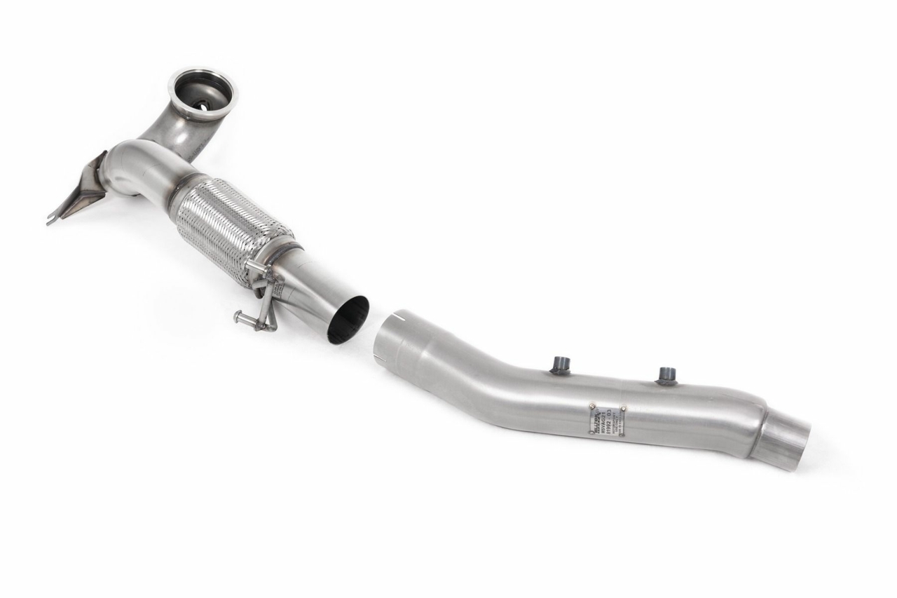 Milltek Large-bore Downpipe and De-cat Volkswagen Golf Mk8.5 GTi Clubsport (300pk OPF/GPF modellen)