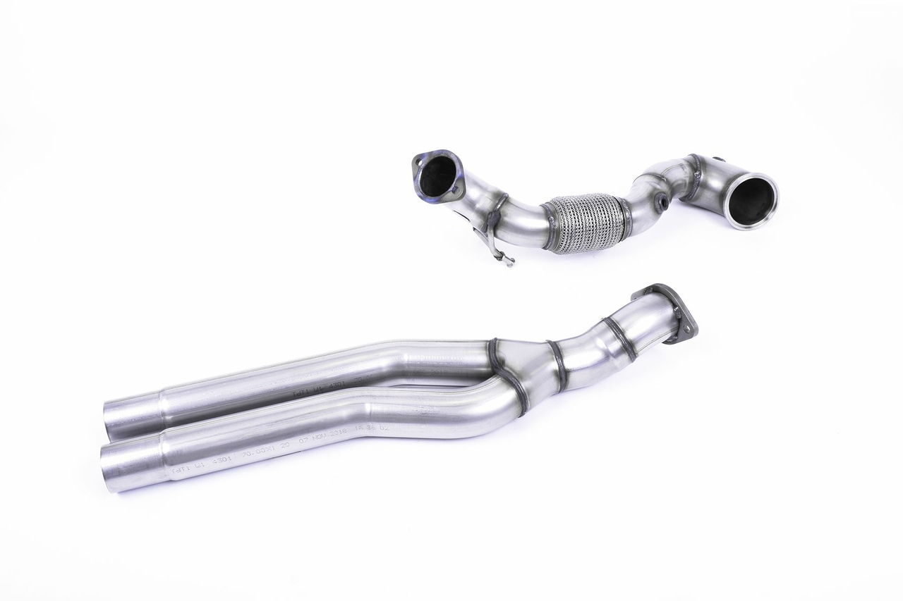 Milltek Large-bore Downpipe and De-cat Audi RS3 Sportback 400pk (8V MQB - Facelift ) - Non-OPF/GPF Modellen