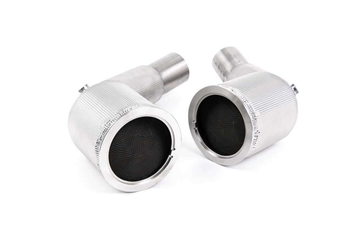 Milltek Large Bore Downpipe and Hi-Flow Sports Cats Audi RS6 C8 4.0 V8 bi-turbo in Performance Edition (OPF/GPF Modellen)