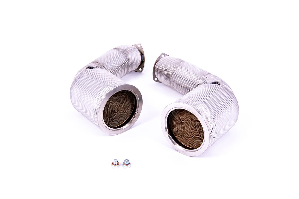 Milltek Large Bore Downpipe and Hi-Flow Sports Cats Audi RSQ8 4.0 V8 Bi-Turbo (Non OPF / GPF modellen)