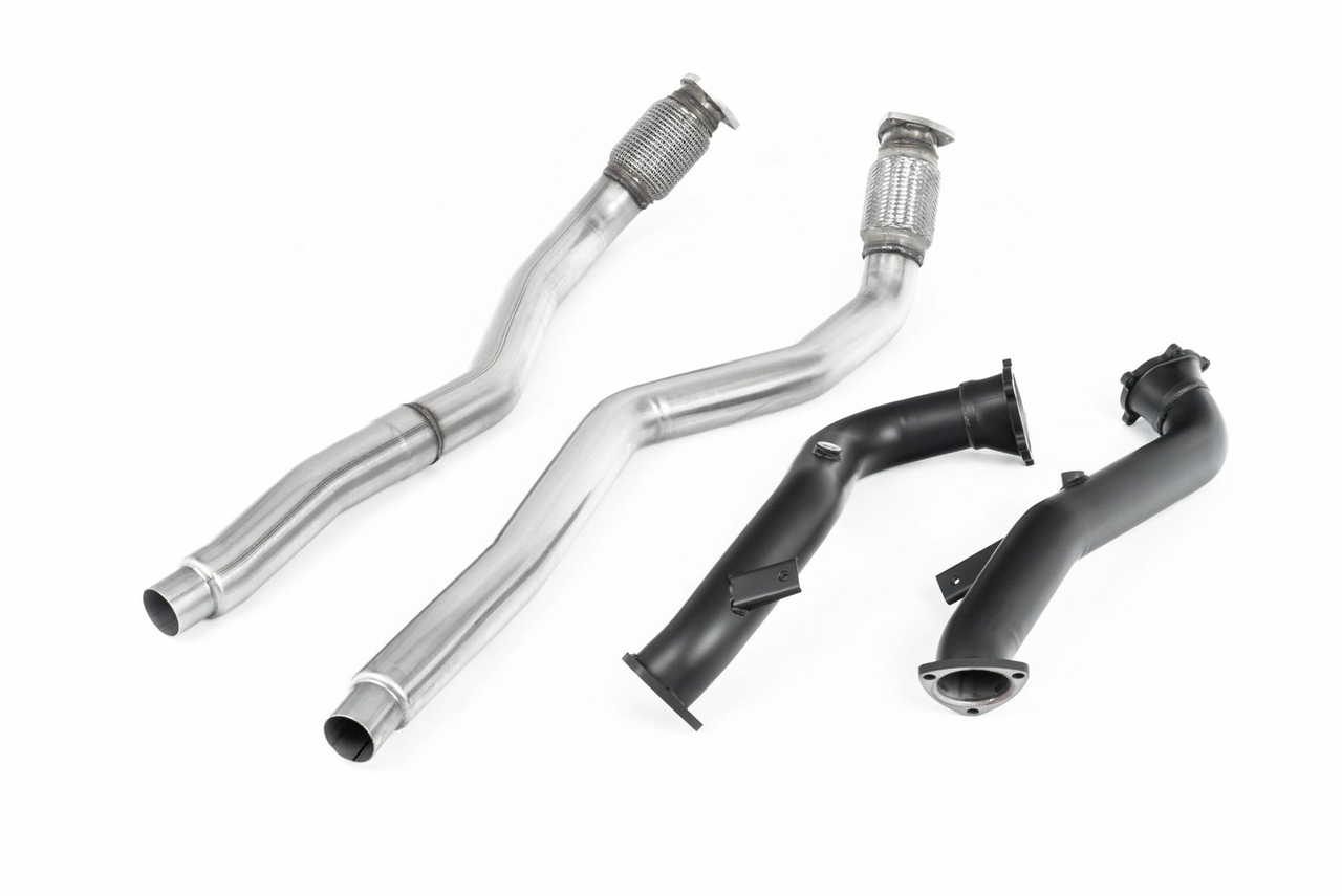 Milltek Large-bore Downpipe and Cat Bypass Pipes Audi S6 4.0 TFSI C7 quattro