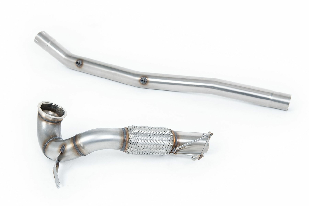 Milltek Large-bore Downpipe and De-cat Volkswagen T-Roc R 2.0TSI 300pk (MQB EVO Modellen Met OPF/GPF)