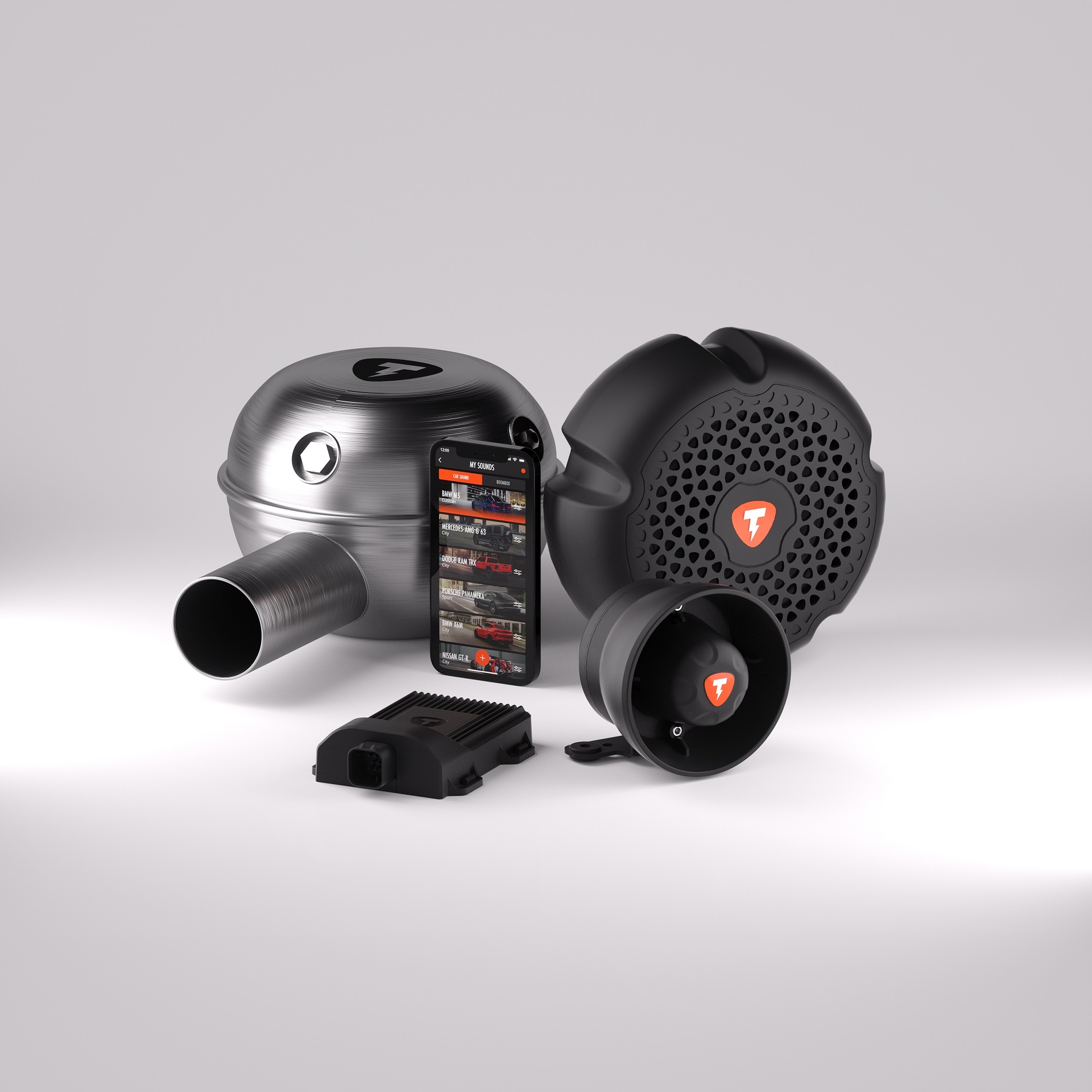 Thor PRO DUAL electronic exhaust system - 1 PRO loudspeaker + 1 Storm loudspeaker + 1 ECHO + 1 control unit