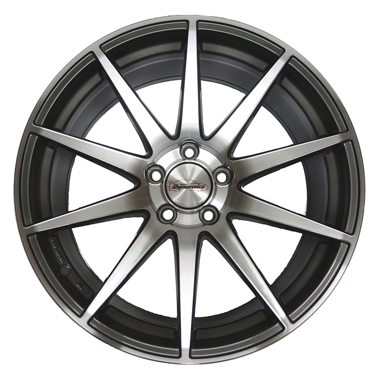 Team Dynamics GTX Gloss Graphite (front polished) 8.5 x 19-inch