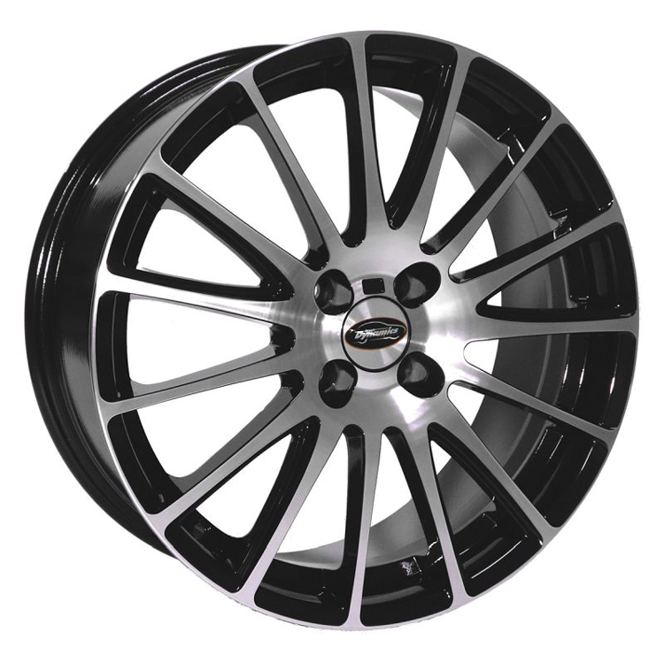 Team Dynamics Jet GT Gloss Black  (front polished) 7,5 x 18-inch