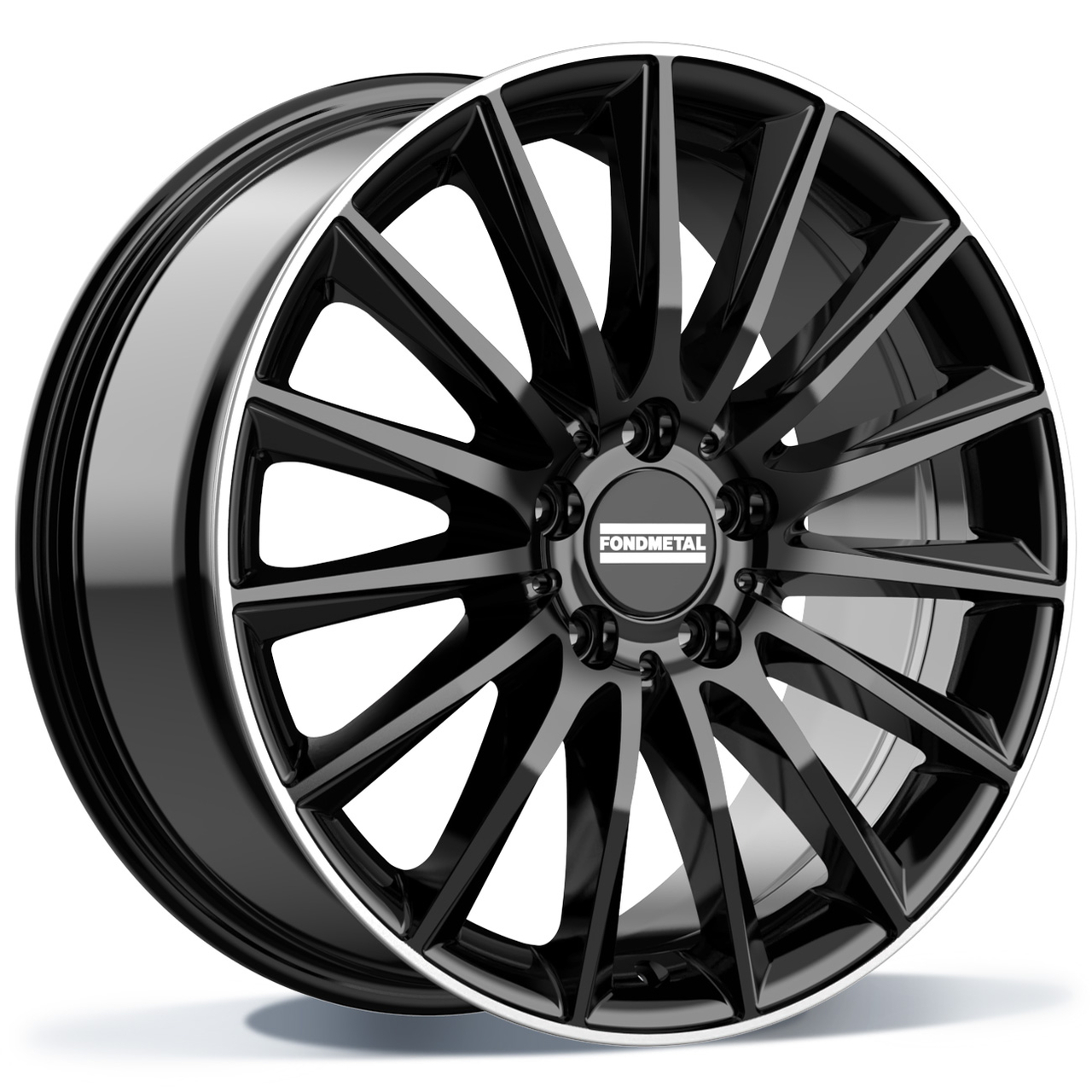 Fondmetal AIDON (FMI04 MAL) - GLOSSY BLACK MACHINED LIP - 9J x 19inch ET20 5x112 naaf 66.50