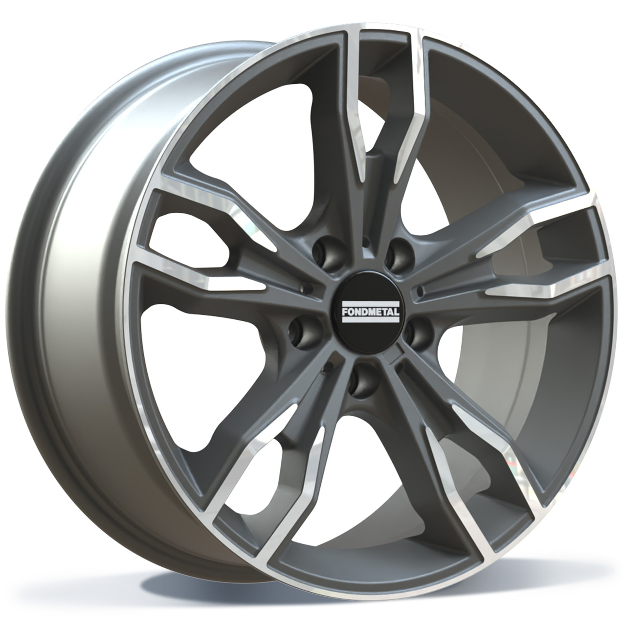 Fondmetal ALKE (FMI02) - MATT TITANIUM MACHINED - 8.50J x 20inch ET25 5x112 naaf 66.50