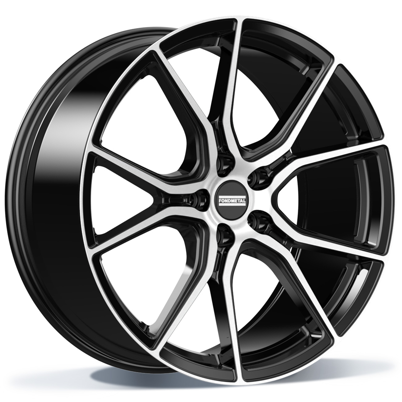 Fondmetal STC45 - GLOSSY BLACK MACHINED - 10.5J x 20inch ET30 5x114.3 naaf 75