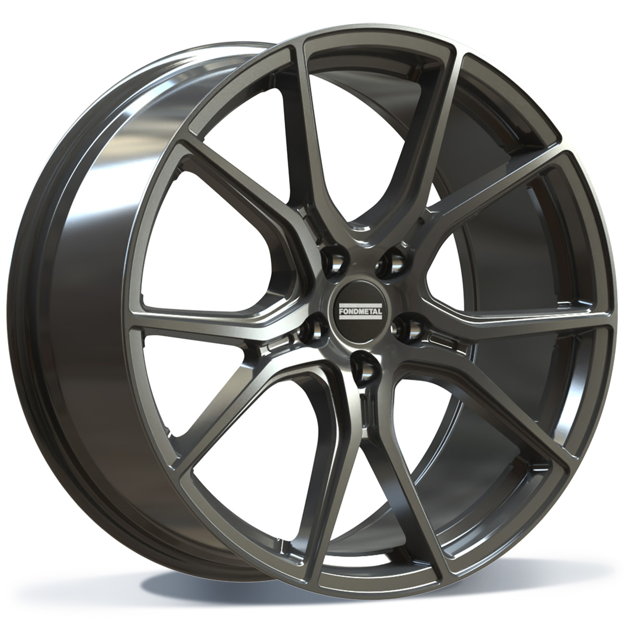 Fondmetal STC45 - GLOSSY TITANIUM - 10.5J x 20inch ET45 5x114.3 naaf 70.4
