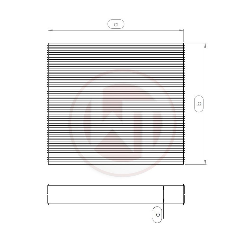 Wagner Tuning Radiator core 264x240x96