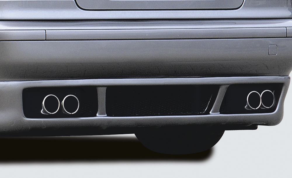 Rieger Tuning uitlaatdemper, verschoven zijde, met stempel BMW 5-Serie E39