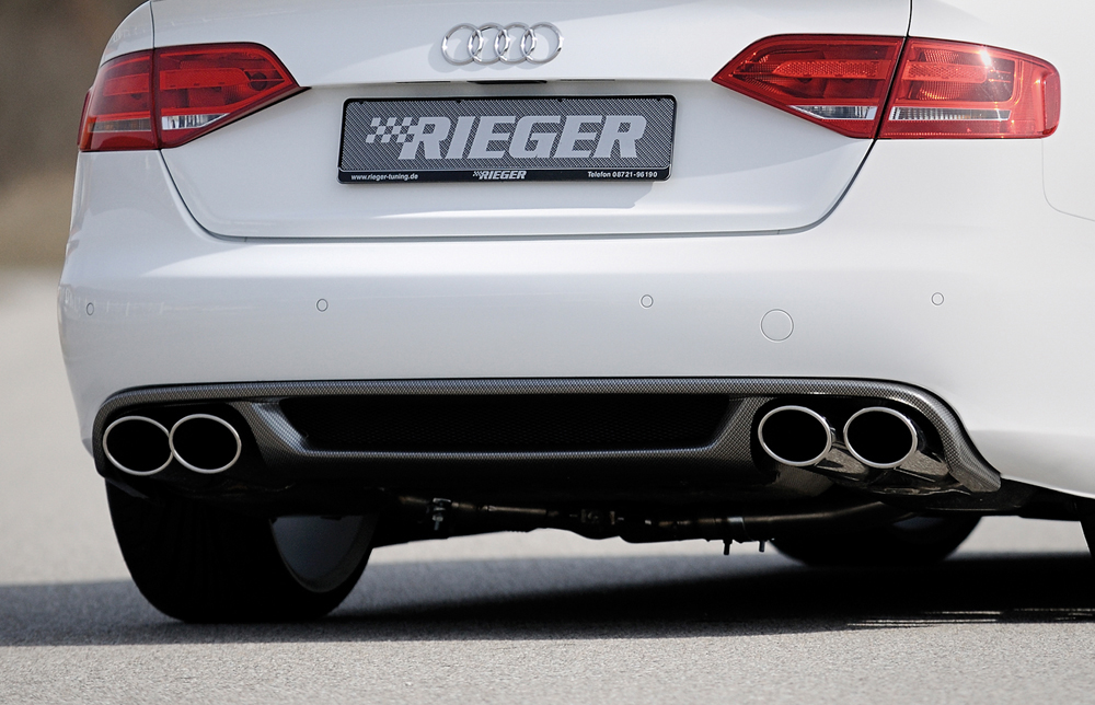 Rieger Tuning uitlaatdemper, 4-cilinder, &oslash; 55mm aansluiting Audi A4 [B8] 1,8l TFSI 88/118/125kW 2,0l TDI 105/110/125/130kW