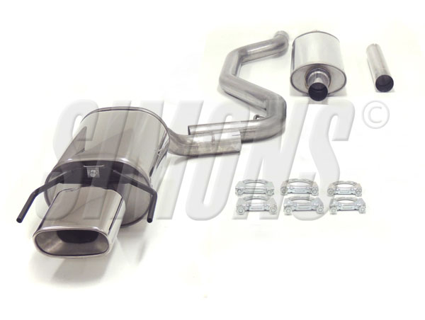 Simons Sportuitlaat Saab 9-3 Cabrio/sportsedan/sportcombi 2004-