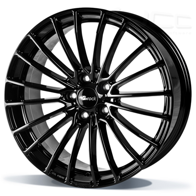 Brock B24 - zwart glanzend (SG) - 7.5J x 17inch ET35 5x112 naaf 66.6