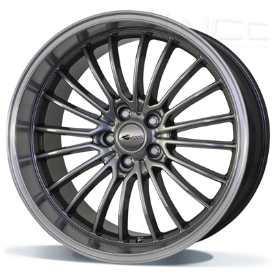 Brock B24GP - Chroom zilver / rand gepolijst (CSS-HP) - 8.5J x 19inch ET35 5x120 naaf 72.6