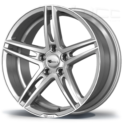 Brock B33 - kristal zilver gelakt (KS) - 8J x 18inch ET45 5x108 naaf 72.6
