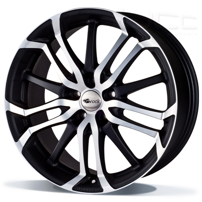 Brock B26 - zwart mat / front gepolijst (SMVP) - 7.5J x 17inch ET30 4x98 naaf 58.1