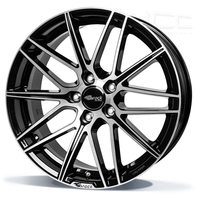 Brock B34 - zwart glanzend - front polijst (SGVP) - 8.5J x 19inch ET30 5x112 naaf 66.6