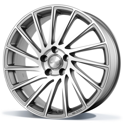 Brock B39 - ferric grey front gepolijst (FGVP) - 7.5J x 18inch ET45 5x114.3 naaf 72.6