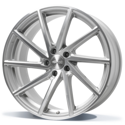 Brock B37 - kristal zilver front-gepolijst (KSVP) - 8J x 18inch ET45 5x108 naaf 72.6