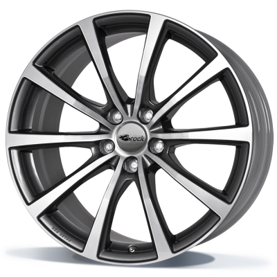 Brock B32 - Himalaya grey - front gepolijst (HGVP) - 8.5J x 19inch ET50 5x120 naaf 67.1