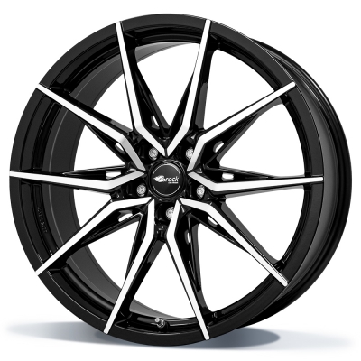 Brock B42 - Glanzend zwart / front gepolijst (SGVP) - 8J x 18inch ET30 5x112 naaf 66.6