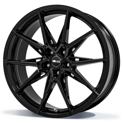 Brock B42 - zwart glanzend (SG) - 8J x 18inch ET45 5x112 naaf 66.6
