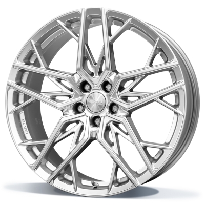 Brock B44 - hyper zilver (HS) - 8J x 18inch ET35 5x100 naaf 63.4