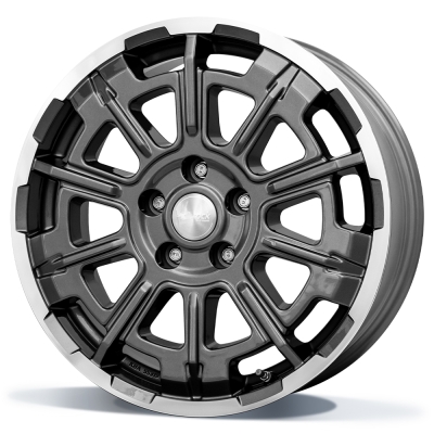 Brock B45 - Himalaya grey - front gepolijst (HGVP) - 7J x 17inch ET55 6x139.70 naaf 93.1