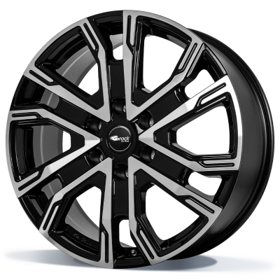 Brock MMDA08 - Zwart glanzend - front polijst (SGVP) - 8.5J x 20inch ET40 6x139 naaf 67.1